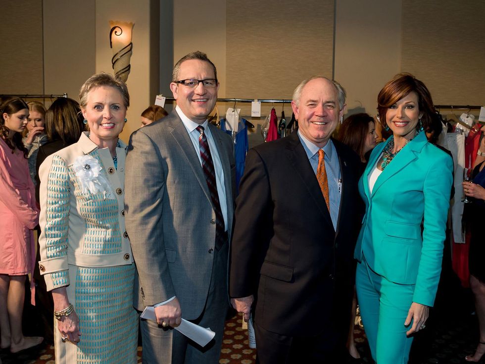 7 Sharleen Walkoviak, from left, Joel Cowley, Jack Lyons and Dominique Sachse at the Rodeo Trailblazer Awards Luncheon February 2015