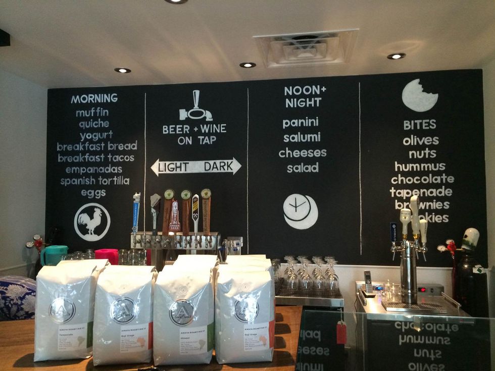 7 Siphon Coffee May 2014 menu board