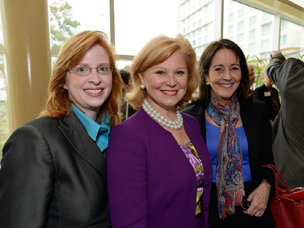 7 Tabitha Rice, from left, Jan Duncan and Jenny Elkins at the Texas Children's Hospital - The Woodlands groundbreaking February 2014.