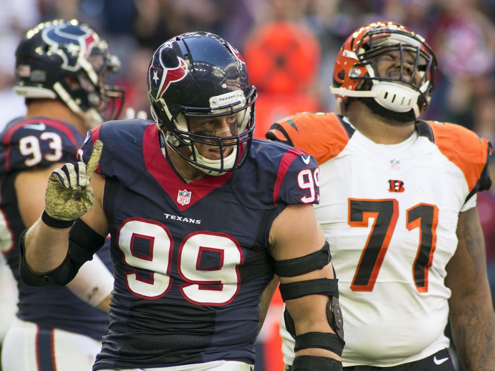 7 Texans vs. Bengals first half November 2014 J.J. Watt