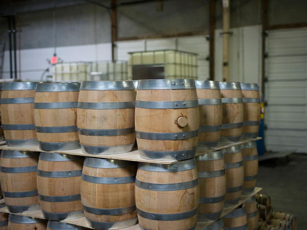 7 Yellow Rose Distilling September 2014 barrels