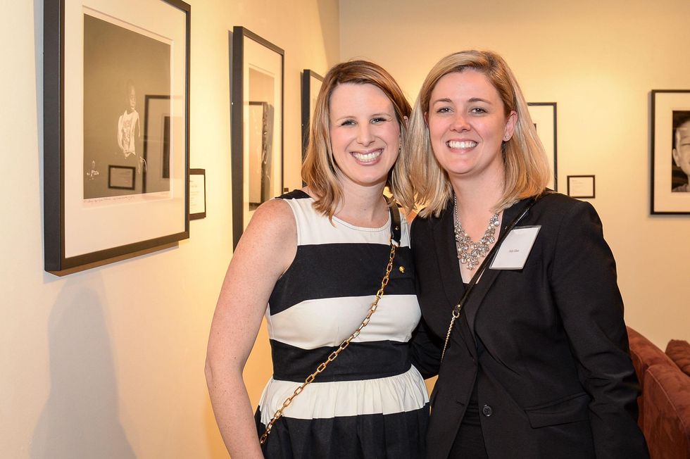 71 Jamie Hons, left, and Holly Elliot at the HeartGift photo exhibition May 2014