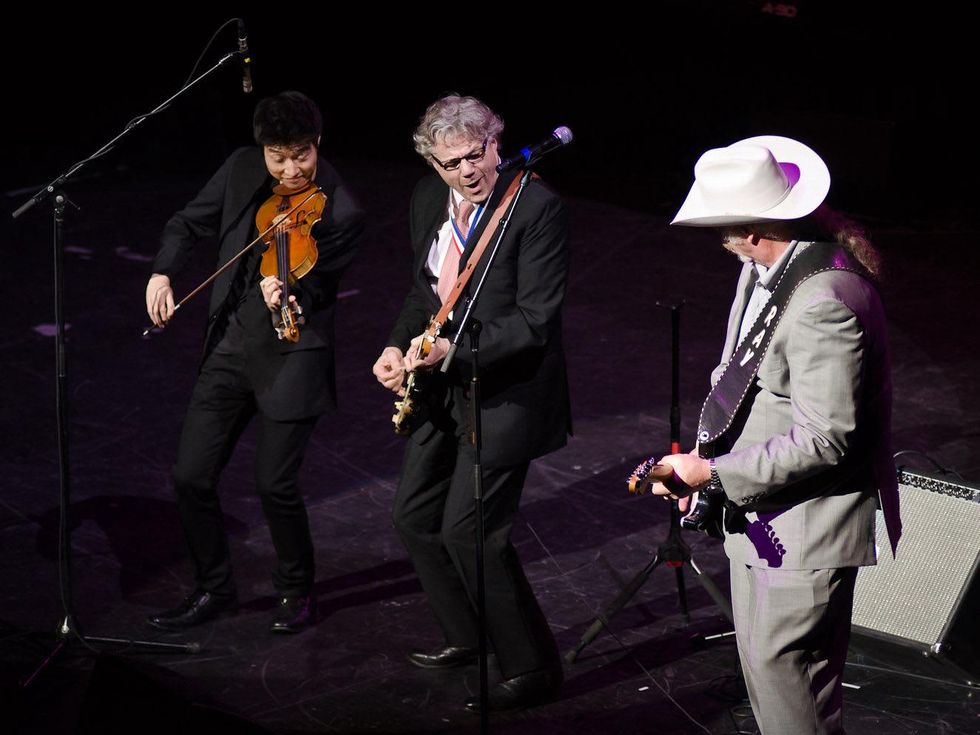 71, Texas Medal of Arts, March 2013, 6879, Charles Yang, Steve Miller and Ray Benson