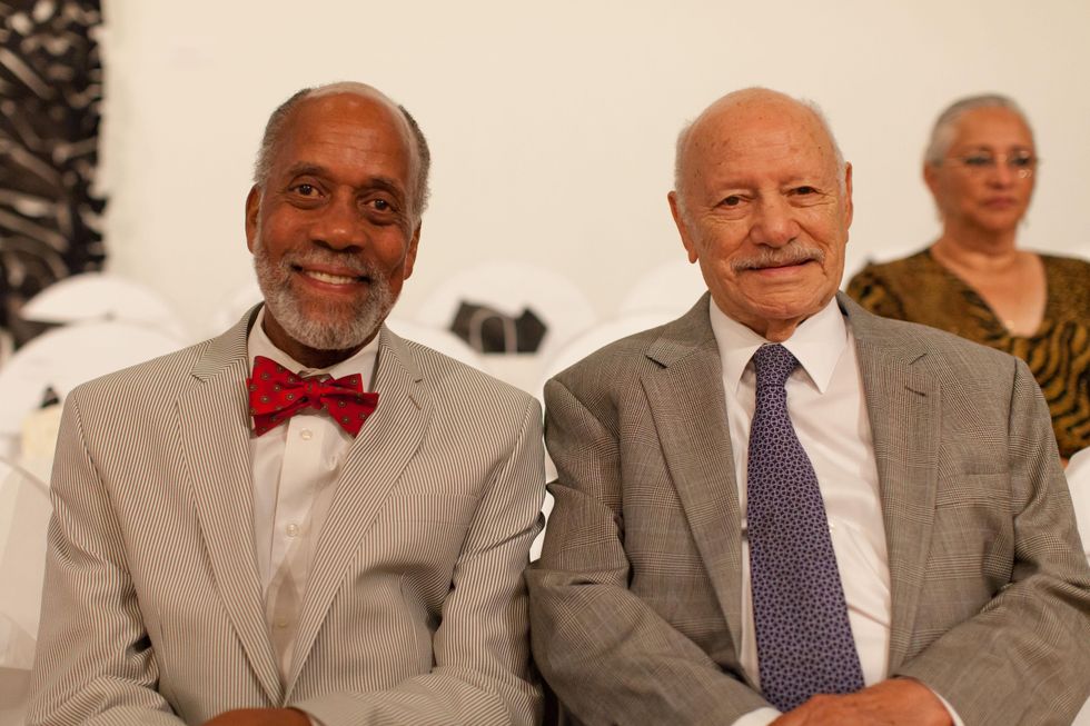 71 Wilbert Taylor, left, and Alvin Wardlaw at For the Sake of Art June 2014