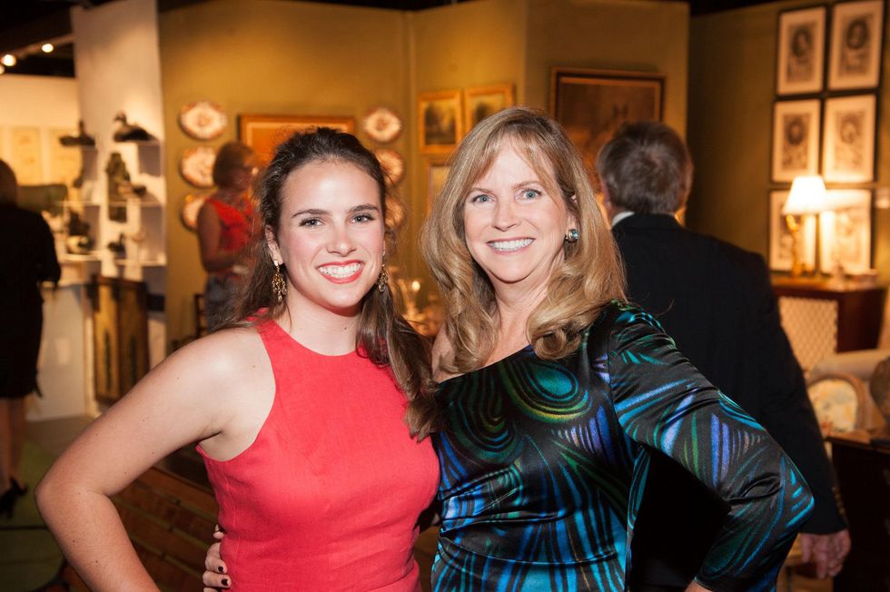723 Mary Hubbel, left, and Juliet Hubbel at the Theta Charity Antiques Show preview party November 2013