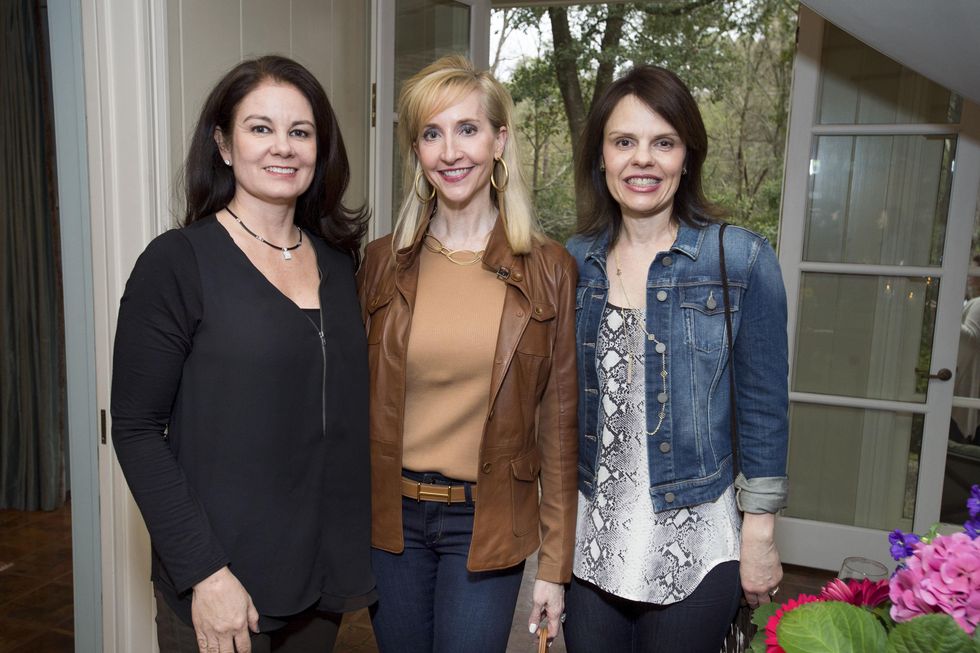 73 Pam Carmain, from left, Tricia Dewhurst and Gayleen Breeding at The Kinkaid School Alumni luncheon March 2015