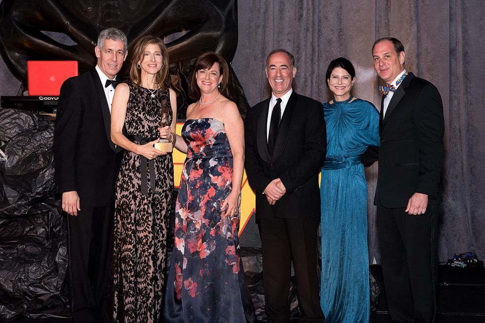 74 Bobby and Eve Lapin, from left, Lauren and Jeremy Blachman, Marci Rosenberg and Ben Samuels at the Jewish Community Center Children's Scholarship Ball March 2015
