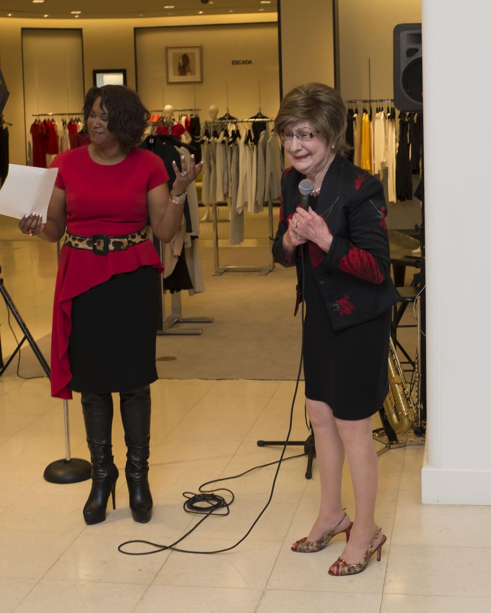 74 Deborah Duncan, left, and Cora Sue Mach at Houston Sweethearts at Saks February 2015