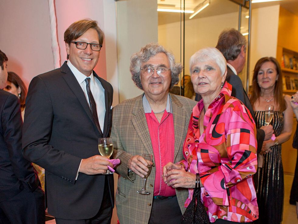 74 Kris Stuart, from left, wth Tom and Barbara Solis at the Blaffer Gala May 2014