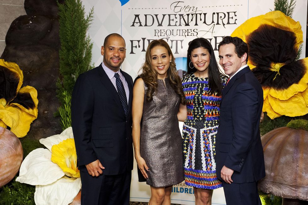 7427 Marcus and Heidi Smith, from left, and Kristy and Chris Bradshaw at the Collaborative for Children dinner October 2014