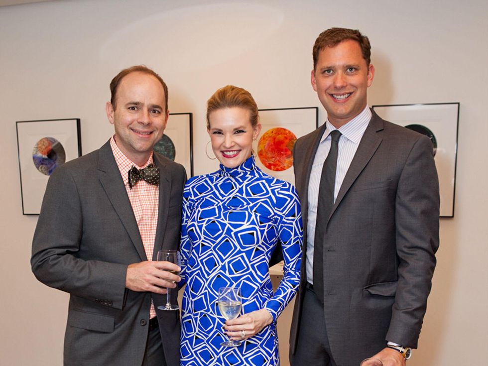 75 Brett and Margo Hogan, from left, with Ryan Gordon at the Blaffer Gala May 2014