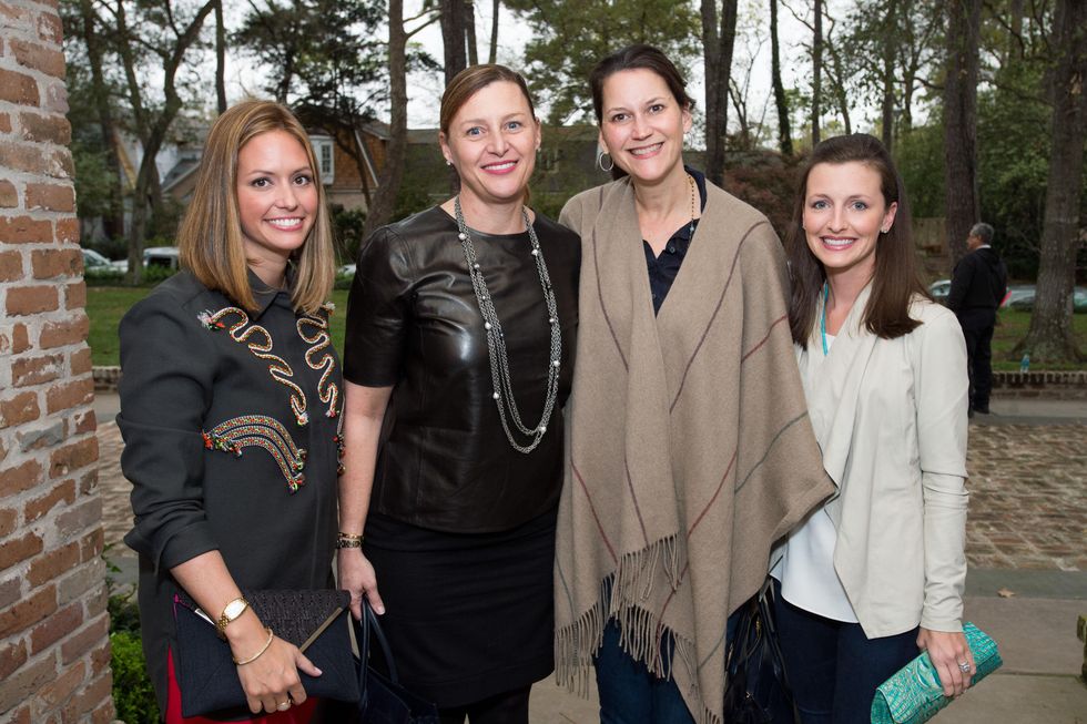 75 Lindsey Looke, from left, Farrell Saunders, Christina Van Os and Carolyn Dodson at The Kinkaid School Alumni luncheon March 2015