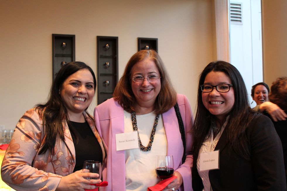 76 Vicki Law, from left, Susan Kennedy and Gloria Lopez at the Jane's Due Process fundraiser February 2015