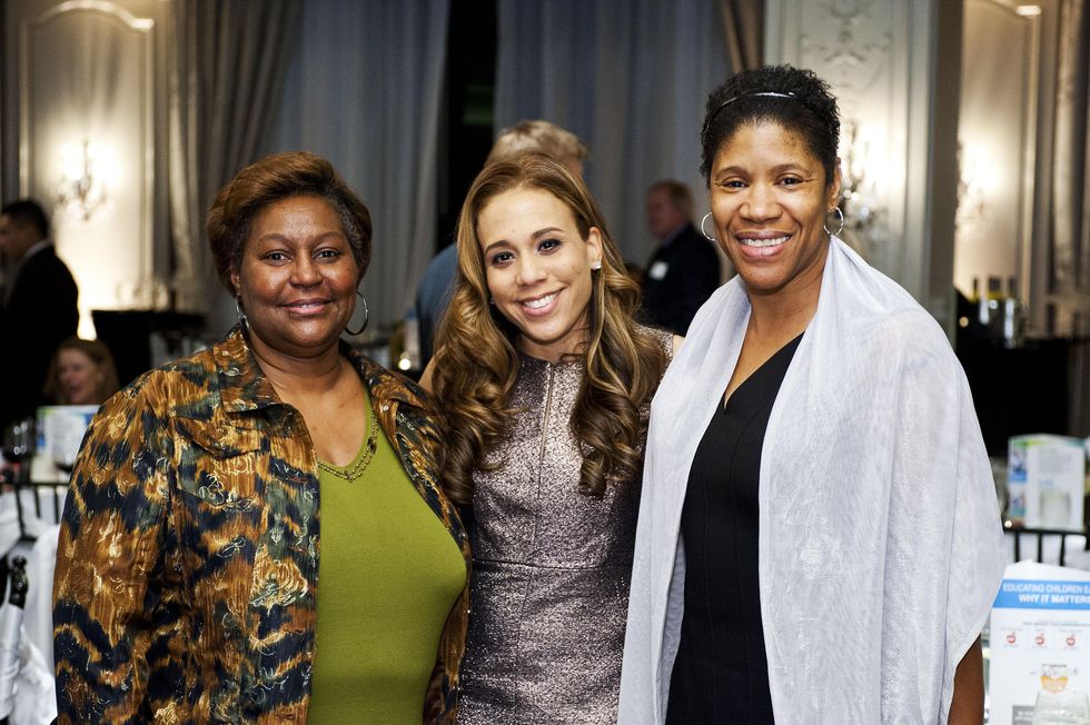 7605 Kaye Anderson, from left, Heidi Smith and Sharon Spillman at the Collaborative for Children dinner October 2014