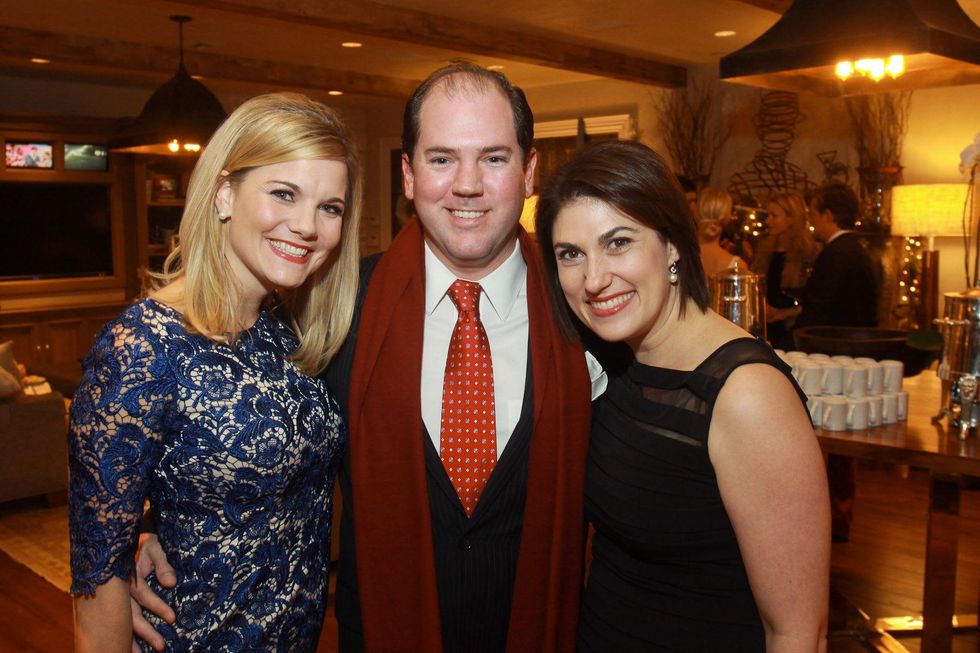 77 Bre and Gill Plummer, from left, with Stephanie Young at the M.D. Anderson Santa's Elves party December 2013