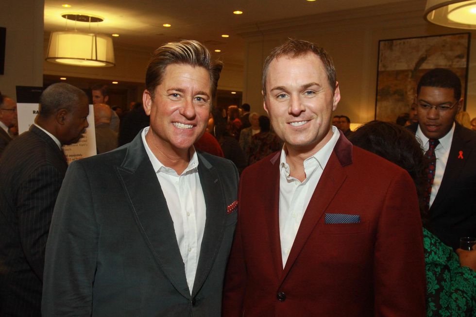 78 Brian Teichman, left, and Andrew Cordes at the World AIDS Day luncheon.
