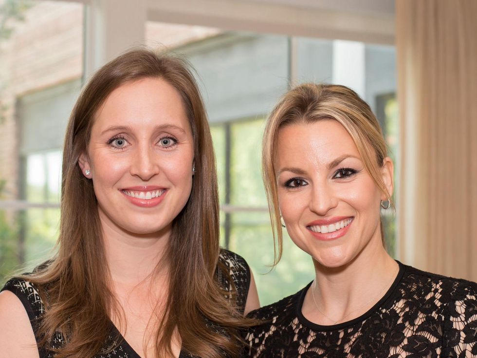 8 40 Christine Transier, left, and Derith Cass at Raising the Barre April 2014