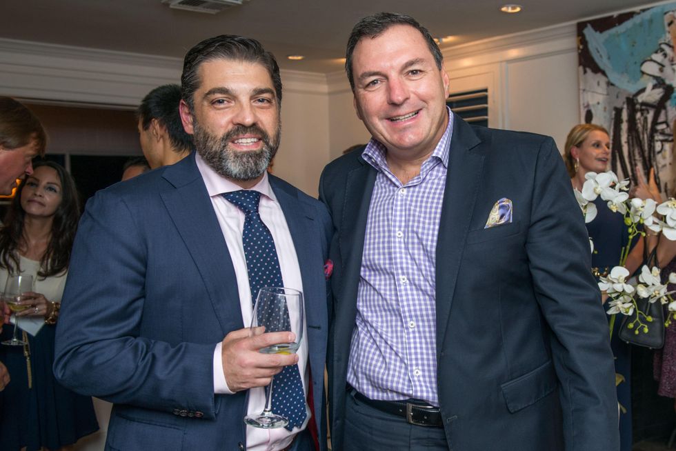 8 Alfredo Vilas, left, and Tracy Dieterich at the HGO Young Patrons Kick-off September 2014