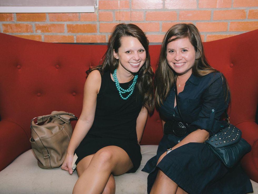 8 Amy Ellwood, left, and Blakely Allen at Dine Around Houston at Sparrow Bar & Cookshop