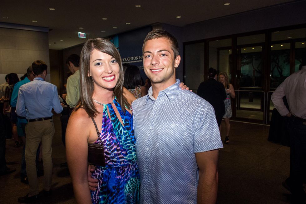 8 Audrey Turner and Ethan Jones at the MFAH Art Crowd party September 2014