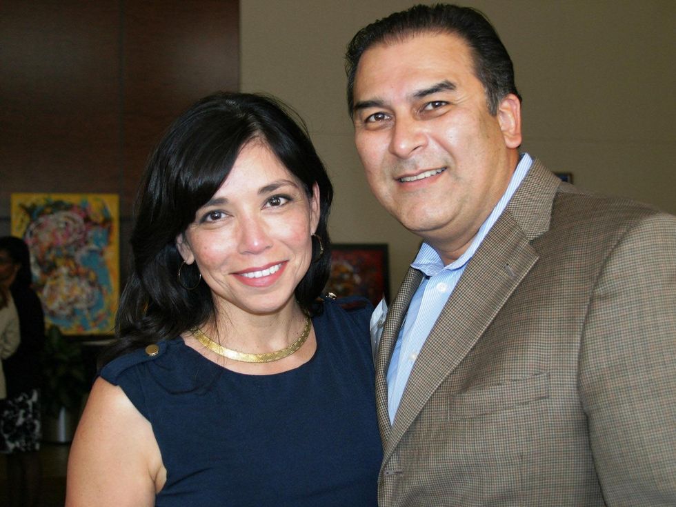 8 Center for Houston's Future party June 2013 Laura Jaramillo and Rick Jaramillo