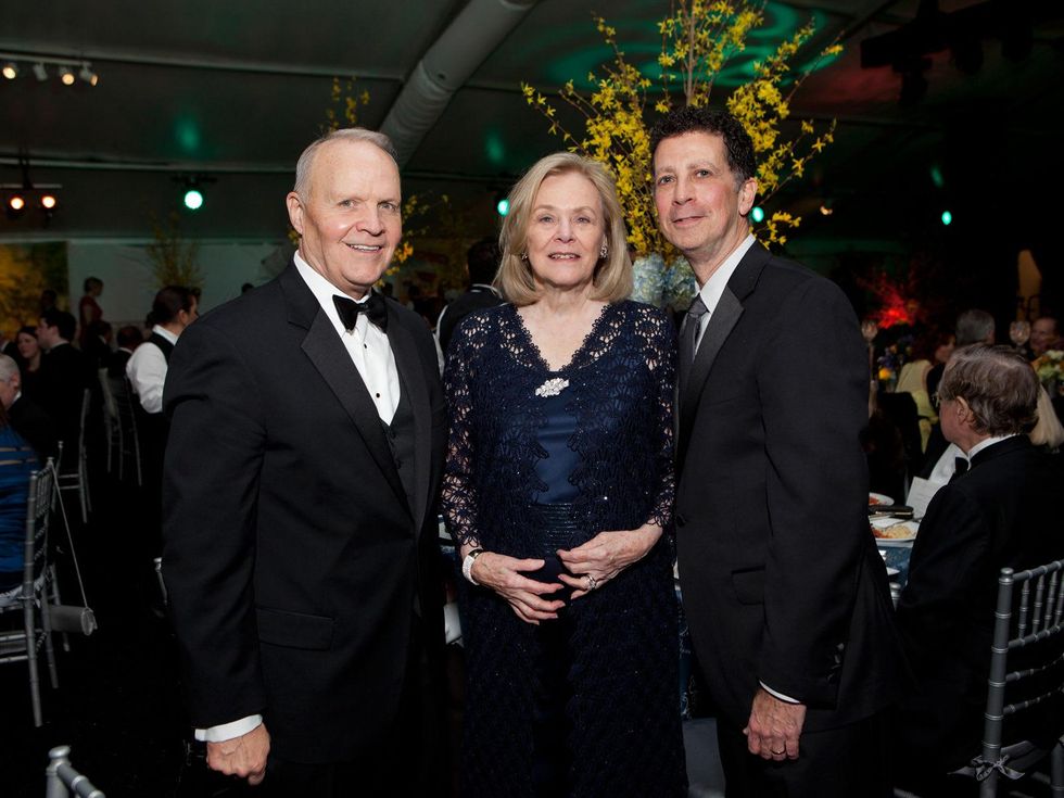 8 Charles and Anne Duncan, from left, with Barry Mandel at Gala on the Green February 2014