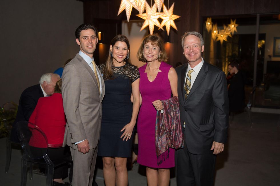 8 David and Estela Cockrell, from left, and Drs. Julie and Marc Boom at the The Society for Leading Medicine party February 2015
