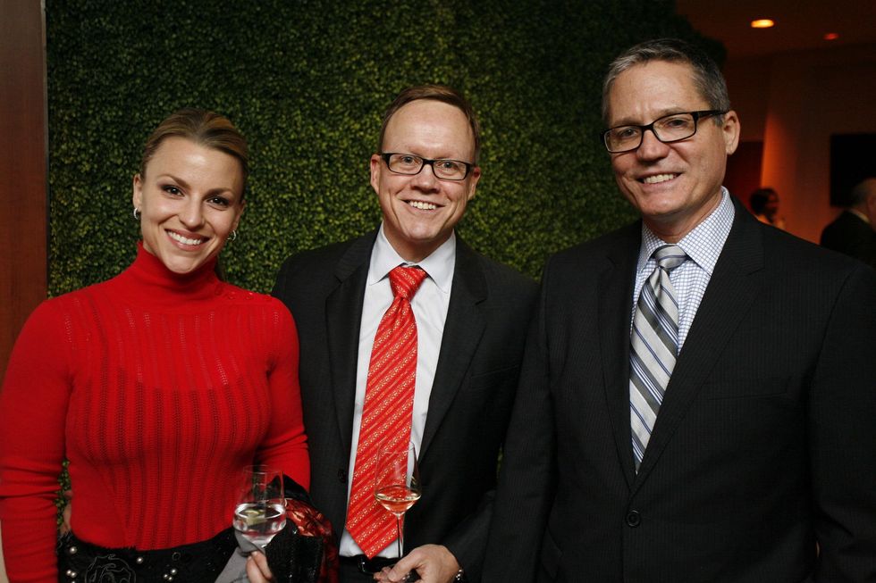 8 Derith and Dr. Darrell Cass, from left, with Dr. Paul Sirbaugh at the Texas Children's Hospital What's Up Doc dinner November 2014