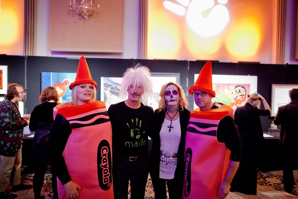 8 Erika Mathre, from left, Paul Hensley, Carol Howenstine and Steven Wagner at the Orange Show Gala November 2014