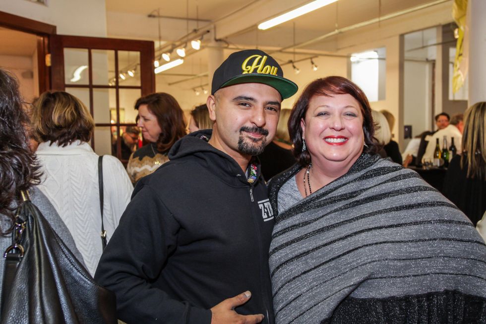 8 GONZO247 and Christine Jelson West at the Art on the Avenue benefit November 2014