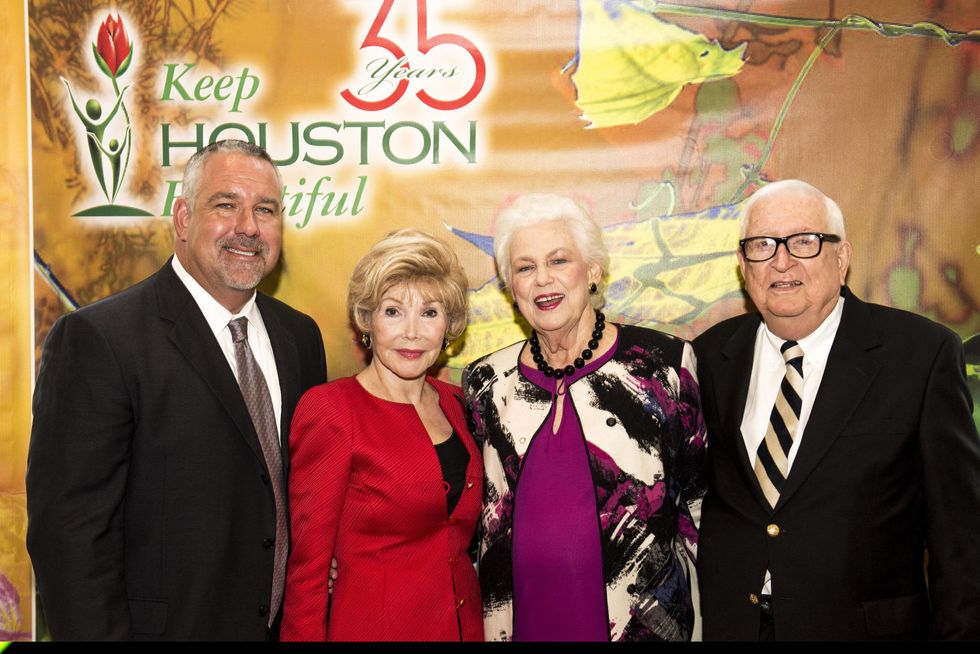 8 Harry S. Jukes III, from left, Joann King Herring and Betty and Harry T. Jukes at the Keep Houston Beautiful luncheon