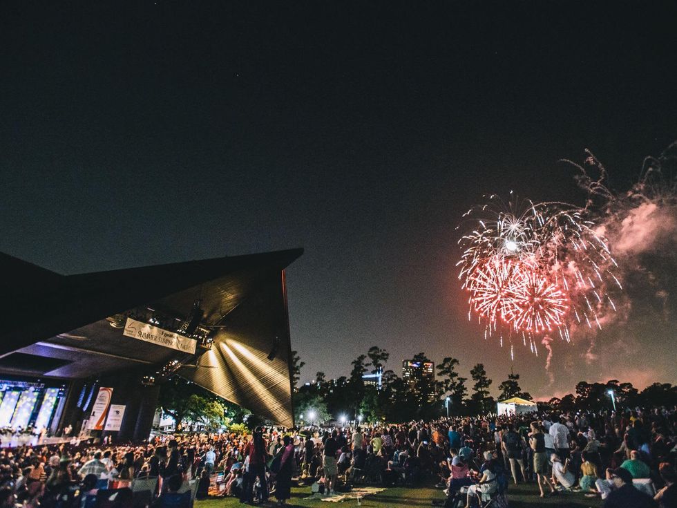 8 Houston Symphony 100th Anniversary Concert June 2013 at Miller Outdoor Theater with fireworks