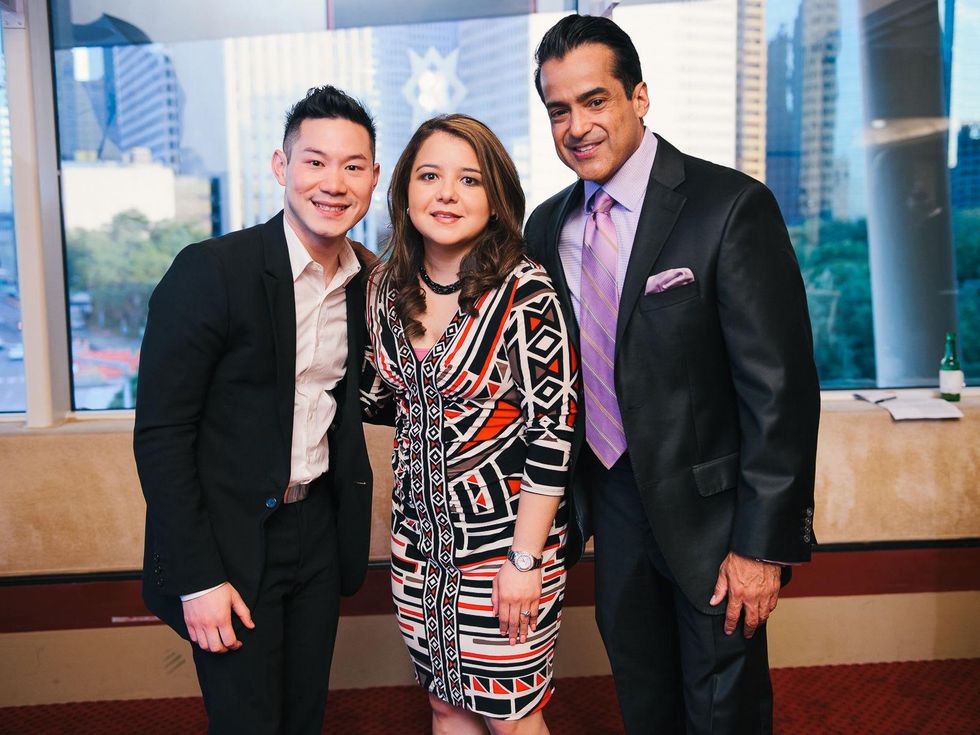 8, iFest party April 2013 Henry Yau, Jessica Rivera, Vicente Arenas