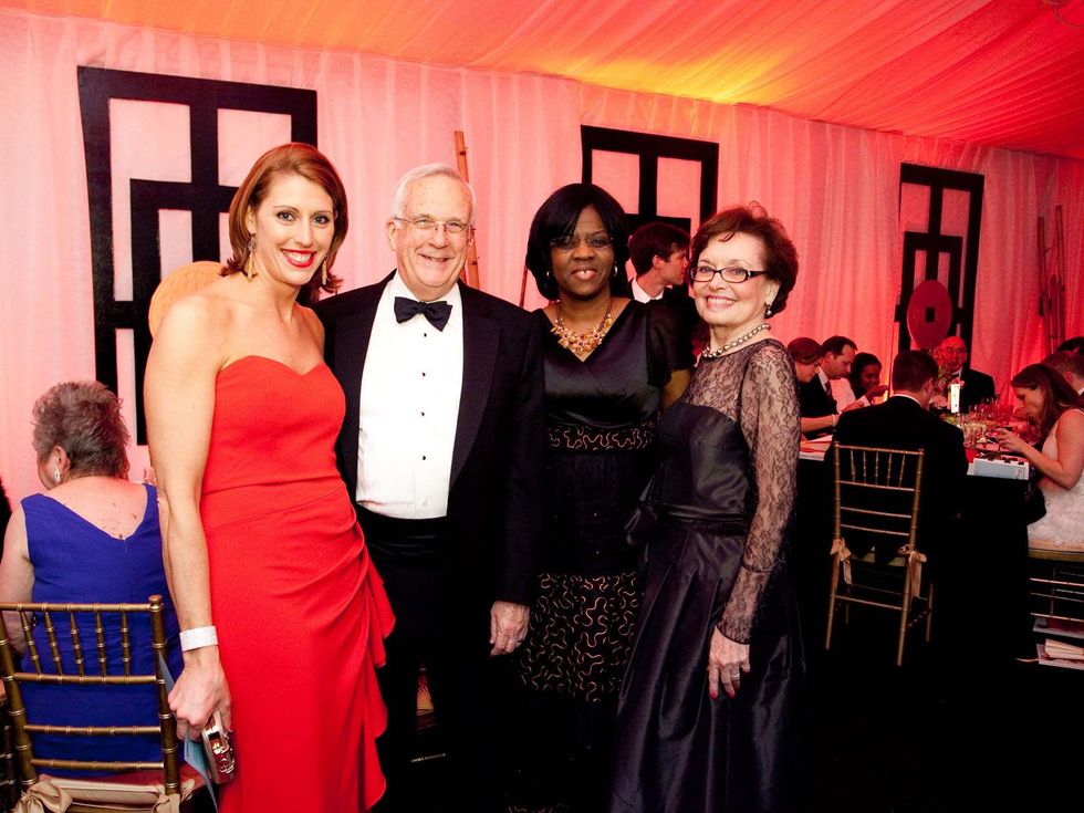 8 Jen Daly, from left, John Scales, Dr. Olutoyin Olutoye and Gracie McClure at the Junior League of Houston Charity Ball February 2014