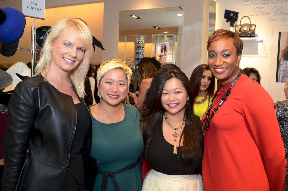 8 Jennifer Simmons, from left, Sydney Dao, Chloe Dao and Andrea Bonner at Mandy Kao and Nihala Zakaria birthday party October 2014