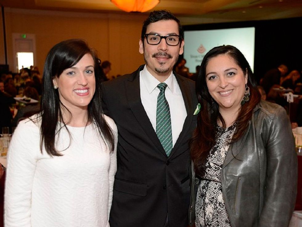 8 Jessica Canfield, from left, James Rodriguez and Eileen Gonzalez at the Texas Children's Hospital - The Woodlands groundbreaking February 2014