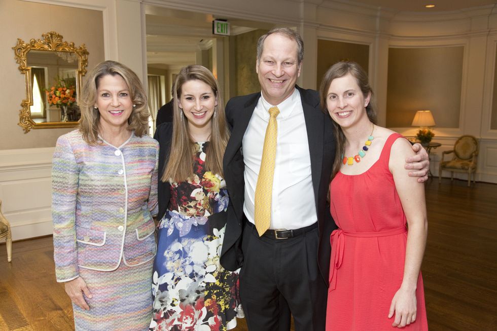 8 Kay Kanaby, from left, Kate Kanaby, Dr. Paul Mansfield and Christine Mansfield at the M.D. Anderson VEPS luncheon March 2014