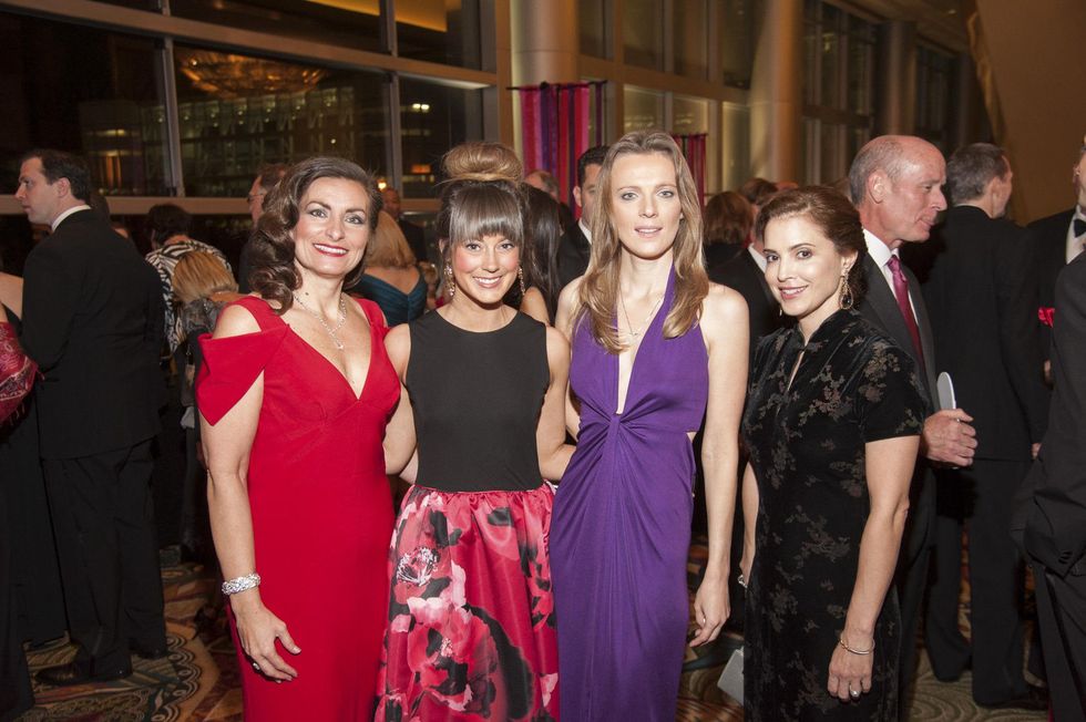 8 Leslie Stratta, from left, Kelsey Tarpinian, Yulia Pearce and Nancy Calles at Heart Ball February 2015