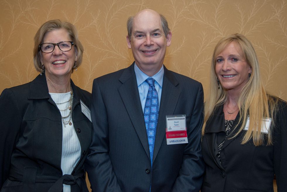8 Marcia Zimmerman, from left, David Taylor and Lisa Mizell at The Council Fall Luncheon November 2014