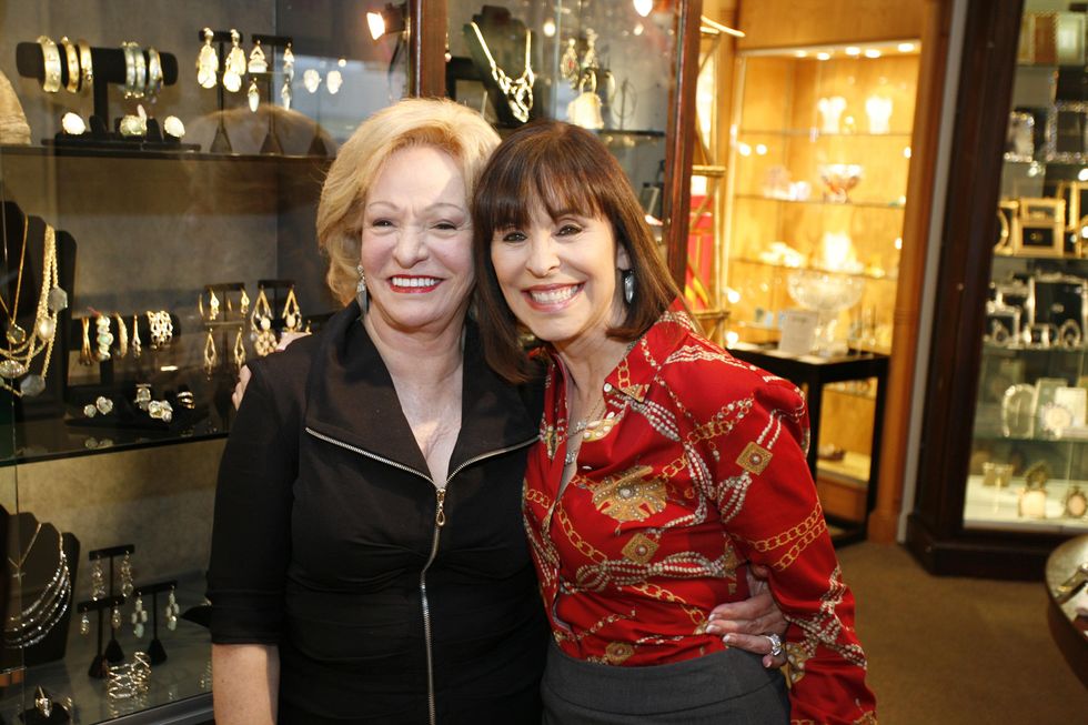 8 Mary Jane Zummo, left, and Sandra Porter at Events' Shop With Heart Card launch party April 2014