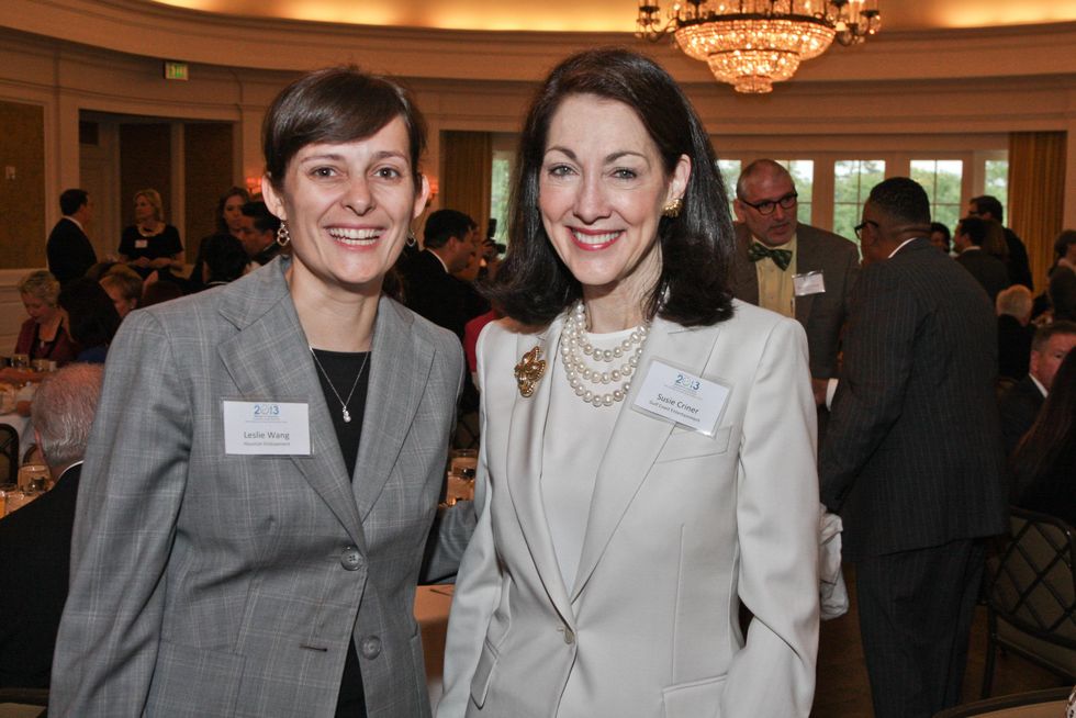 8 Mayors Literacy Breakfast Houston May 2013 Leslie Wang and Susie Criner
