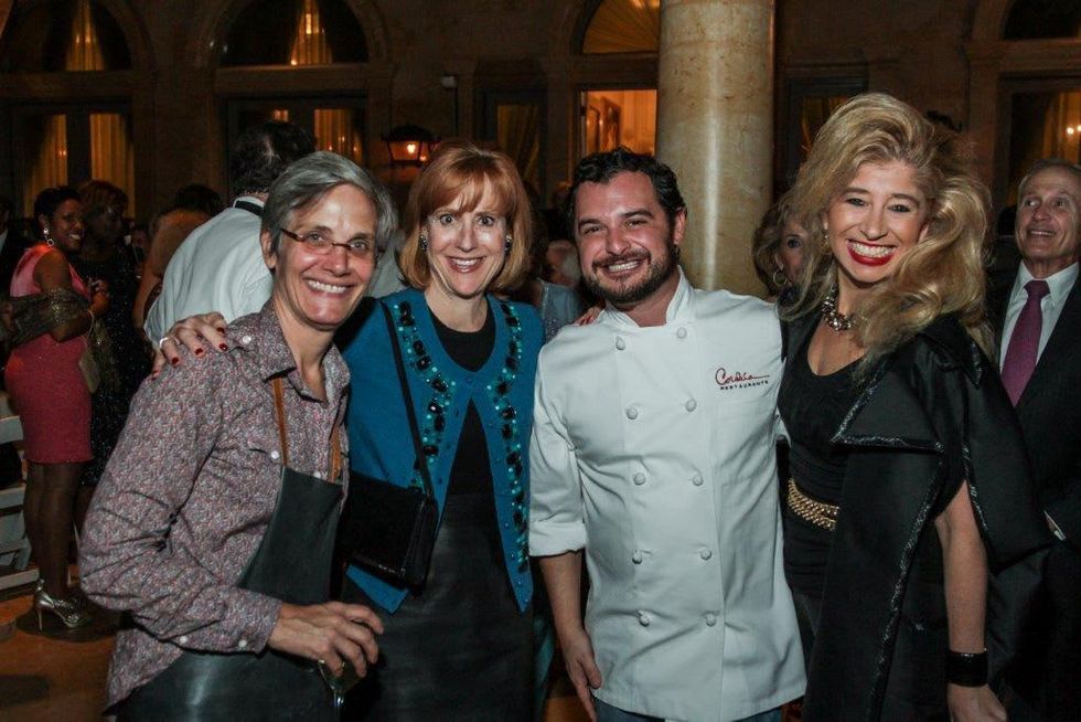 8 Monica Pope, from left, Caroline Baker Hurley, David Cordua and Sofia Adrogue at the AVDA Home Safe Home event October 2014