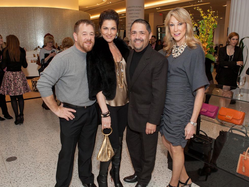 8. Shelby Kibodeaux, from left, Jessica Rossman, Bruce Padilla and Hershey Grace at the Little Black Dress designer kick-off party and fashion show March 2014