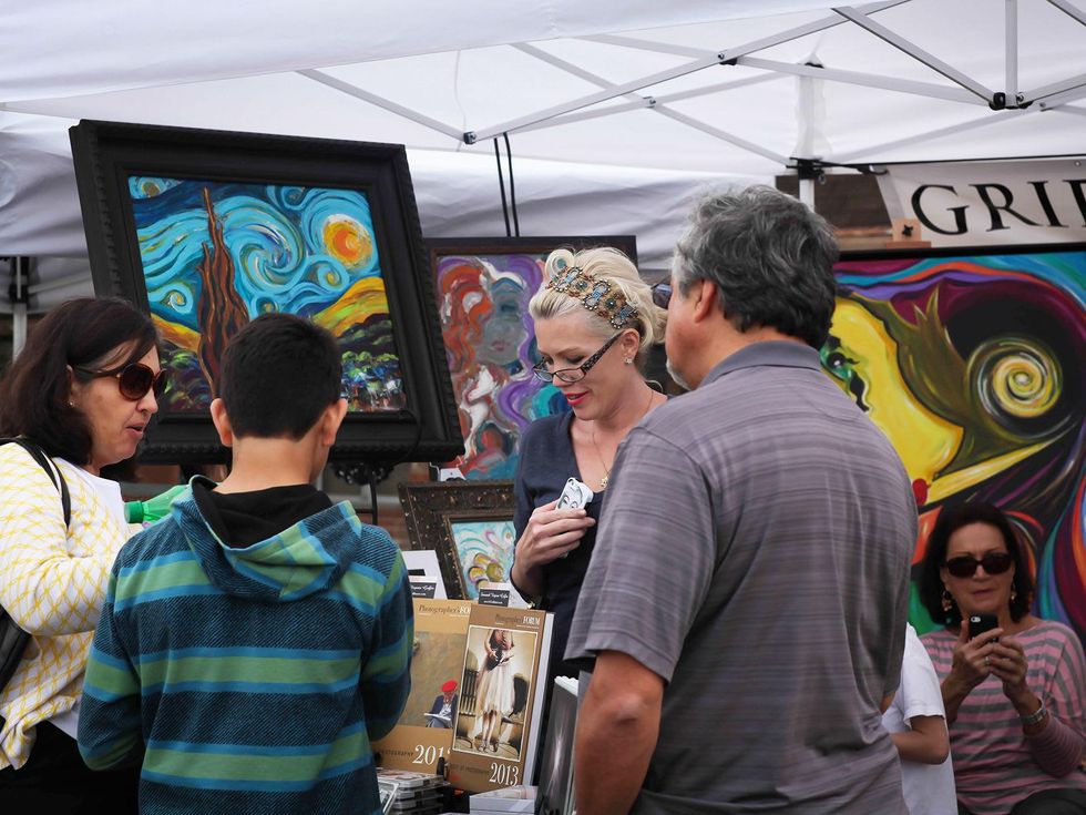 8 Susannah Virginia Griffin of Griffin Gallery at Evelyn's Park's Pop-Up event February 2014