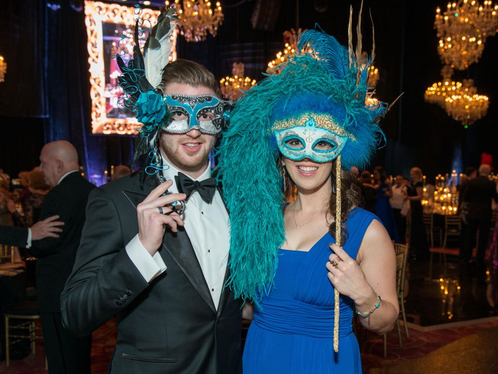 8 Taylor DeMartino and Randi McBroom Masks at the Houston Ballet Ball February 2015