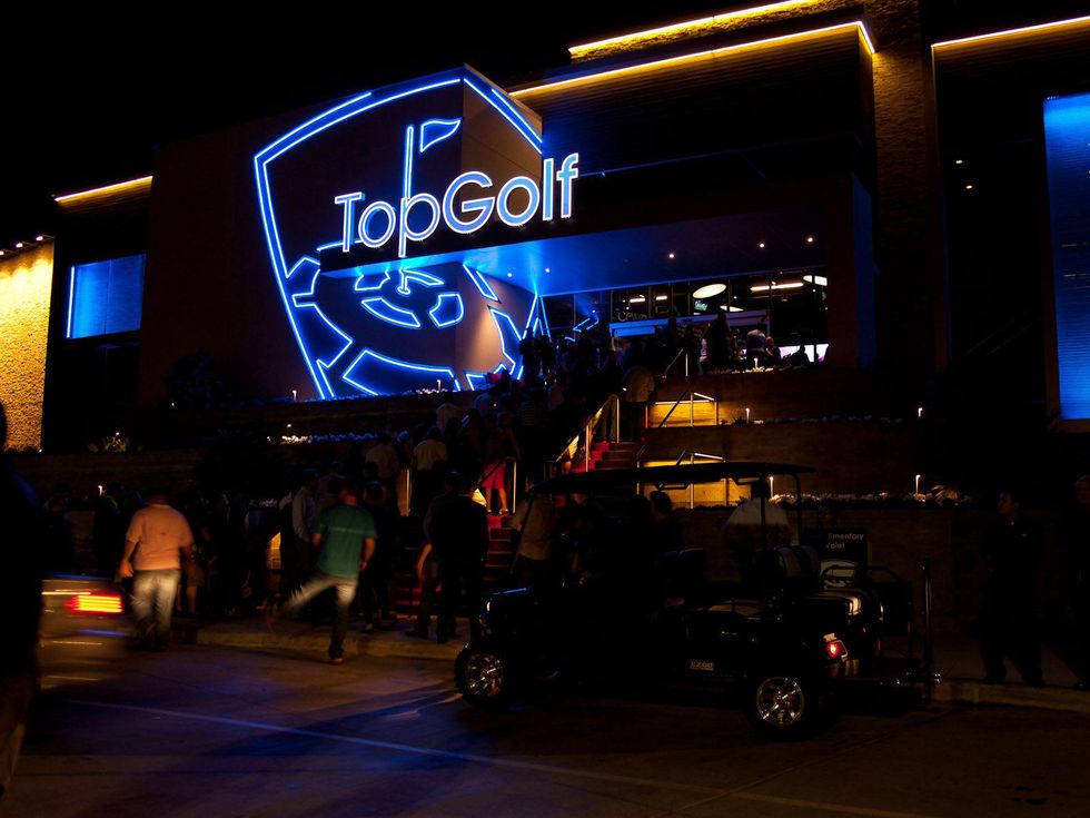 8, TopGolf Houston West, December 2012, The line to get into the VIP grand opening party at TopGolf Houston West on Dec. 3