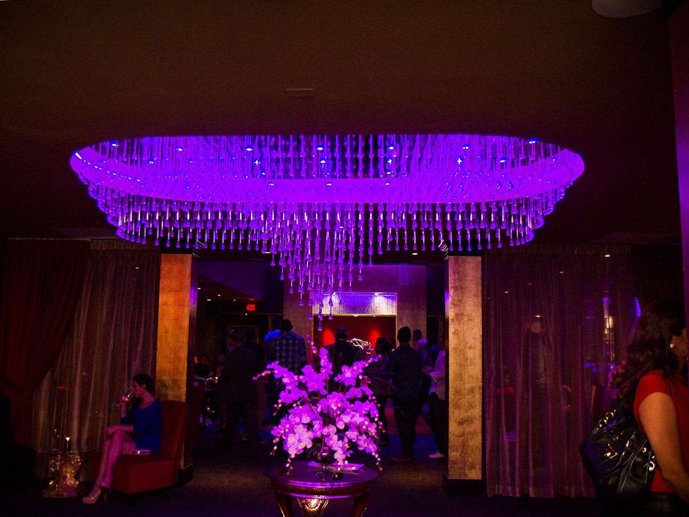 81 lights at Chandler Parsons' birthday at Mr. Peeples October 2013