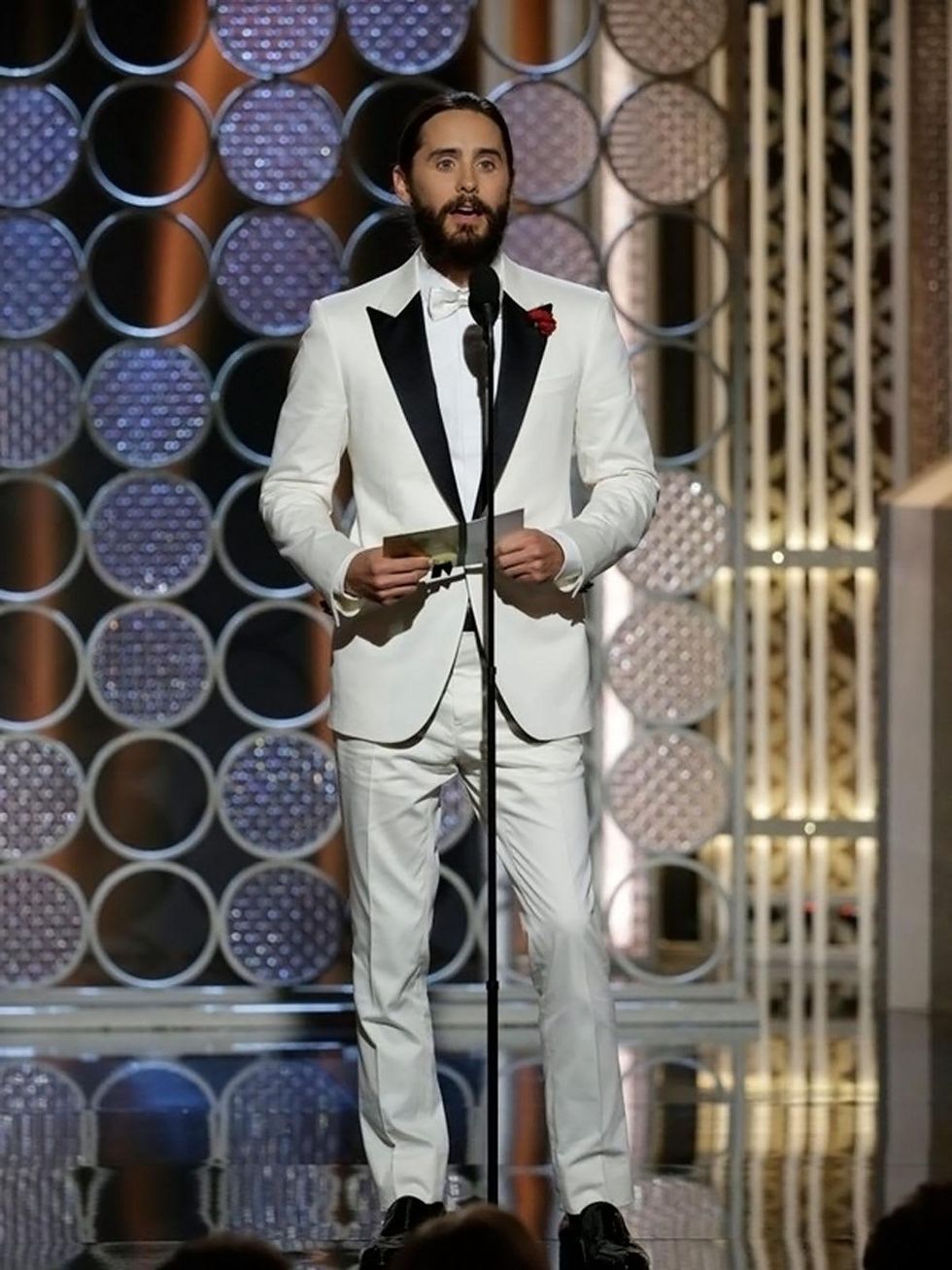 82 Jared Leto Golden Globes fashion January 2015