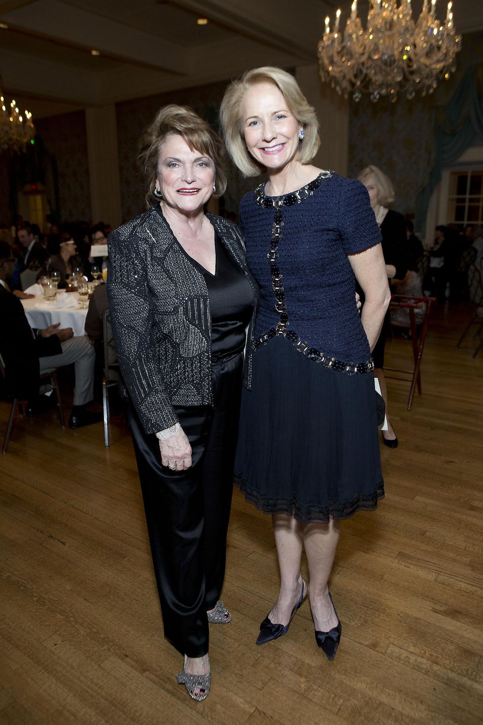 873 Beth Wolff, left, and Fran Fawcet Peterson at the Living Bank Gala October 2014