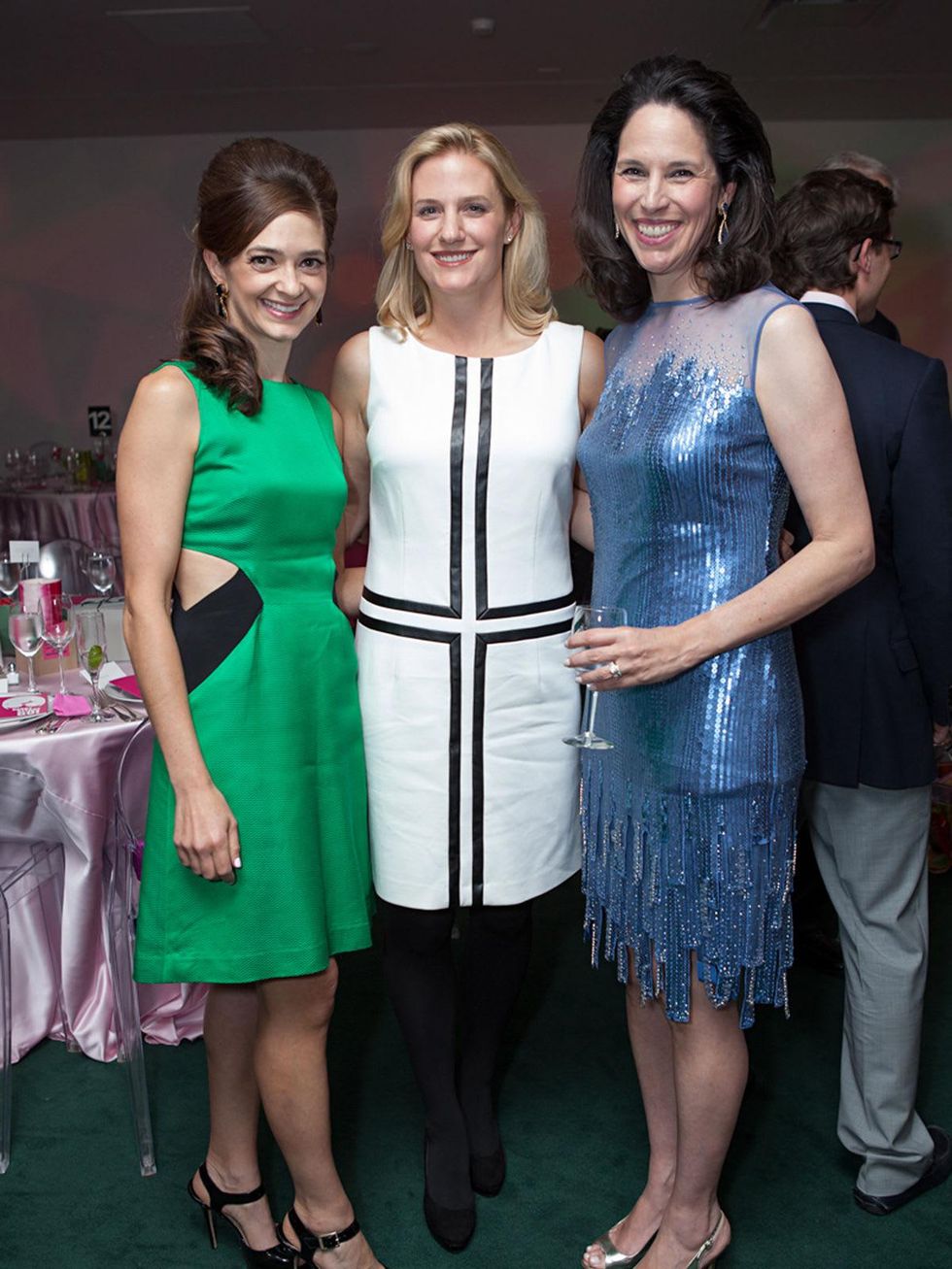 89 Kate Bialas, from left, Christie McCartney and Kim Lucas at the Blaffer Gala May 2014